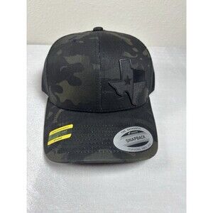 Texas Multicam Black Snapback Trucker Hat Yupoong Classics Adjustable NWT